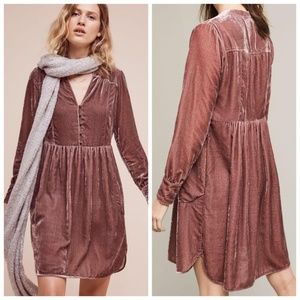 COPY - Anthropologie velvet shirtdress